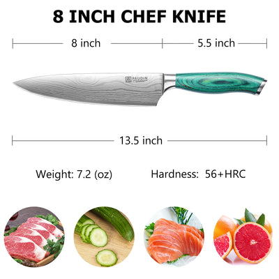Jade 8 Inch Chef Knife
