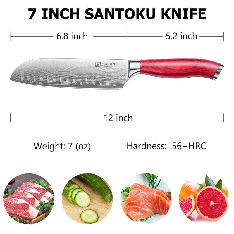 Agate 7 Inch Santoku Knife