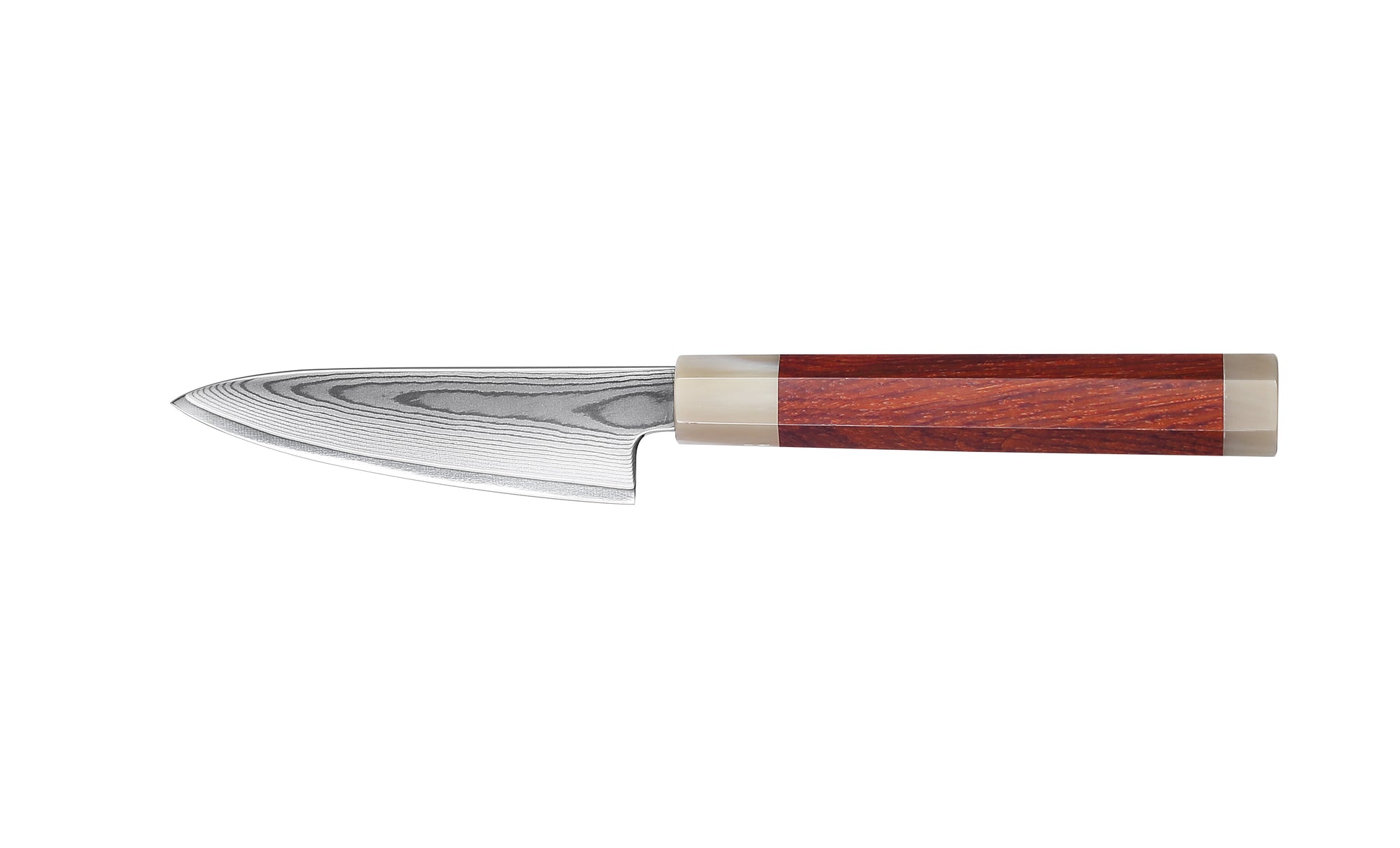 Shiro Paring knife 3.5 inch Knife 67 layers of Damascus steel  With Cuibourtia wood Handle knives