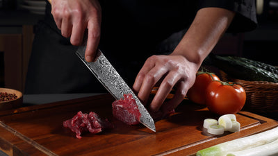 Sakura knives Chef knife 8 inch Knife 67 layers of Damascus Steel Pakkawood Handle With Red G10 Ring Handle Kitchen knives