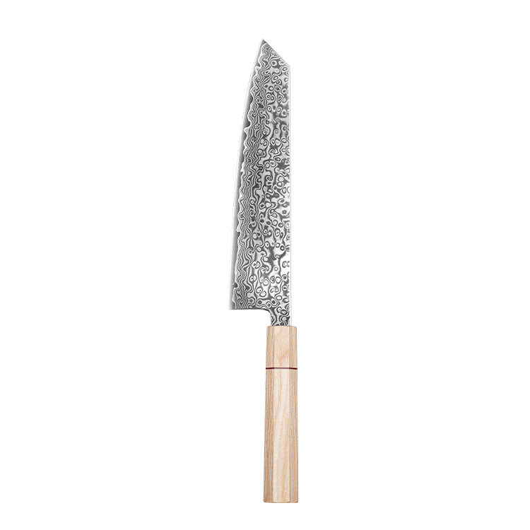 Sakura knives Kiri-tsuke Knife 8 inch Knife 67 layers of Damascus Steel Pakkawood Handle With Red G10 Ring Handle Kitchen knives