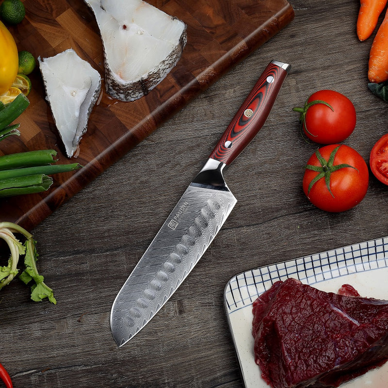 Plume Luxe 7" Santoku Knife