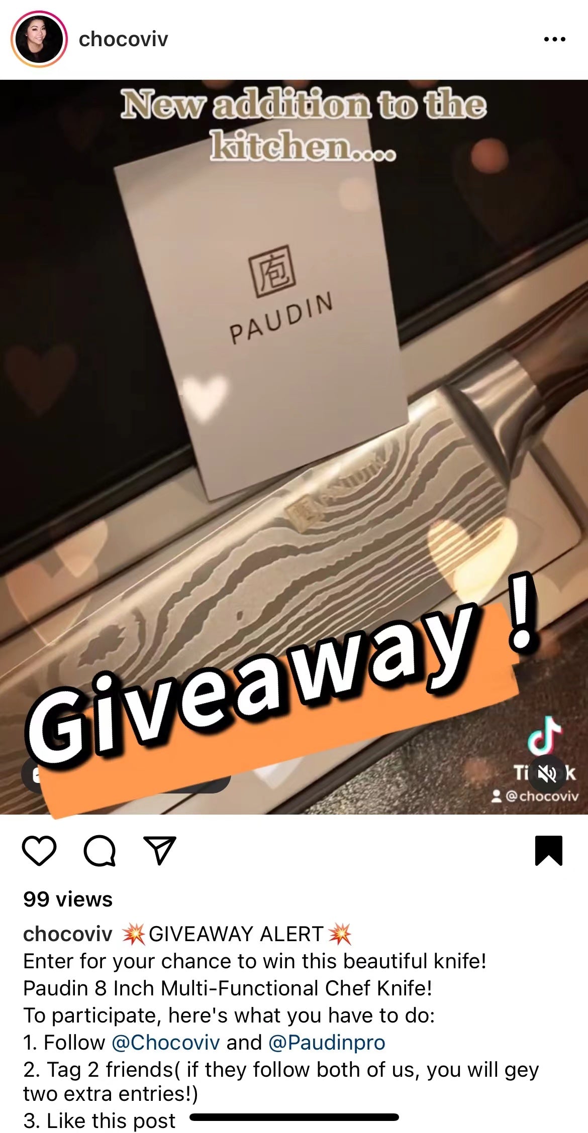 Giveaway Contest With Chocoviv