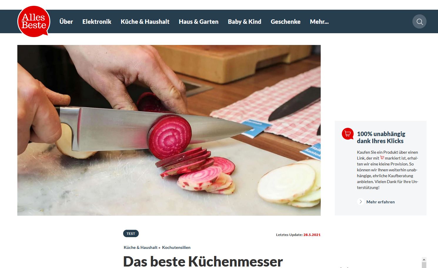 Top-Rated Kitchen Knives by ALLESBESTE.DE