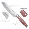 Berlin Santoku Knife 7'' Super Sharp Kitchen Knife With Rose Wood Handle