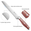 Berlin Bread Knife 8'' High Carbon Steel With Rosewood Handle