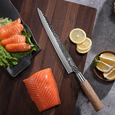 Master Vintage collection 10'' Sashimi Knife With Zebrawood handle
