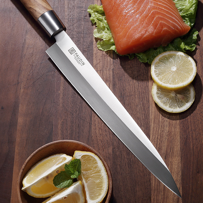 Master collection 11'' Yanagiba Knife With Zebrawood handle