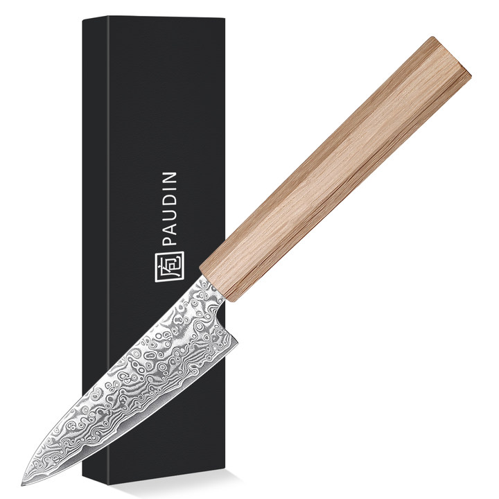 Shizuku knives Paring knife 3.5 inch Knife 67 layers of Damascus Steel Light Pakkawood Handle Knife Set Kitchen knives
