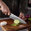 Sorrento Classis 8 Inch Chef Knife Damascus steel with Olive Handle