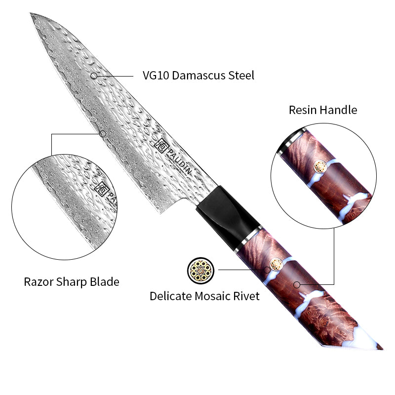 Yamato Hammer 6 Petty Knife With Resin Handle