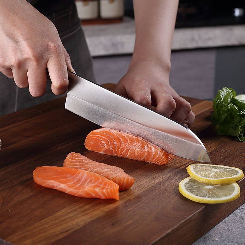 Master collection 7'' Santoku Knife With Zebrawood handle