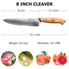 Sorrento Style 8 Inch Chef Knife with Olive Handle