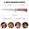 Milanlo Boing Knife 6'' With Rose Wood Handle