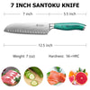Jade 7 Inch Santoku Knife