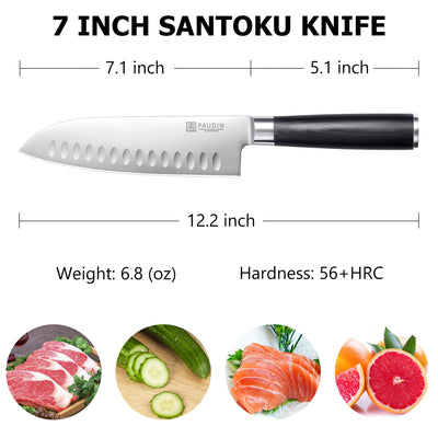 Qian 7 Inch Santoku Knife