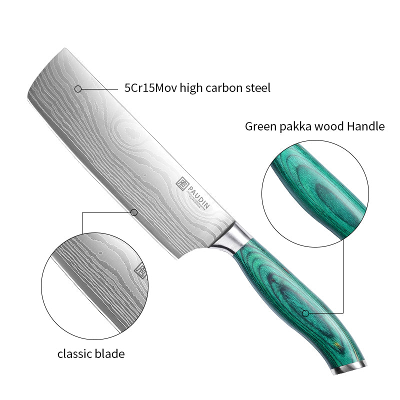 Jade 7 Inch Nakiri Knife