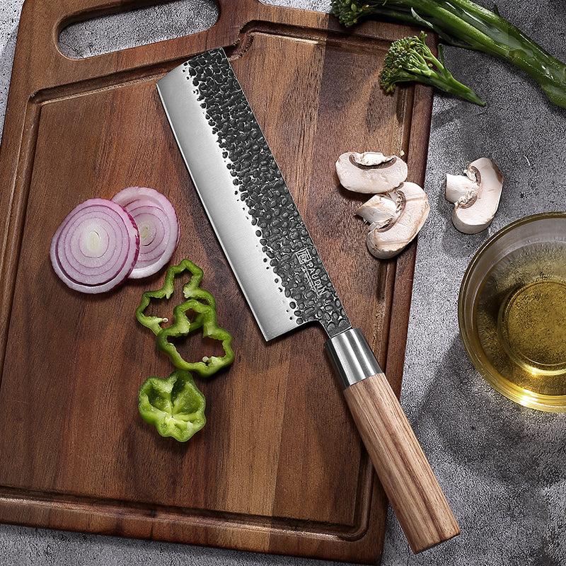 Master Vintage collection 7'' Nakiri Knife With Zebrawood handle