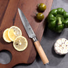 Sorrento Classis 5 Inch Utility Knife Damascus steel with Olive Handle