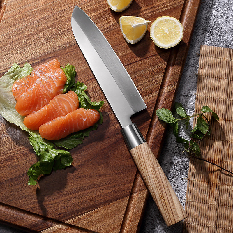 Master collection 7'' Santoku Knife With Zebrawood handle
