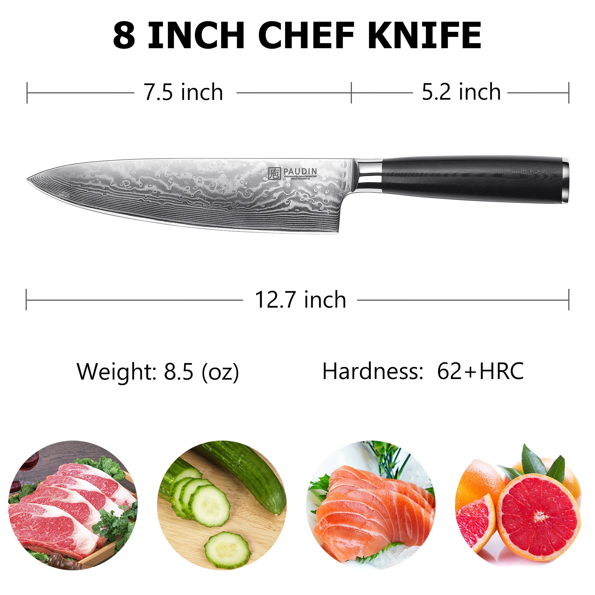 Qian Luxe 8 Inch Chef Knife