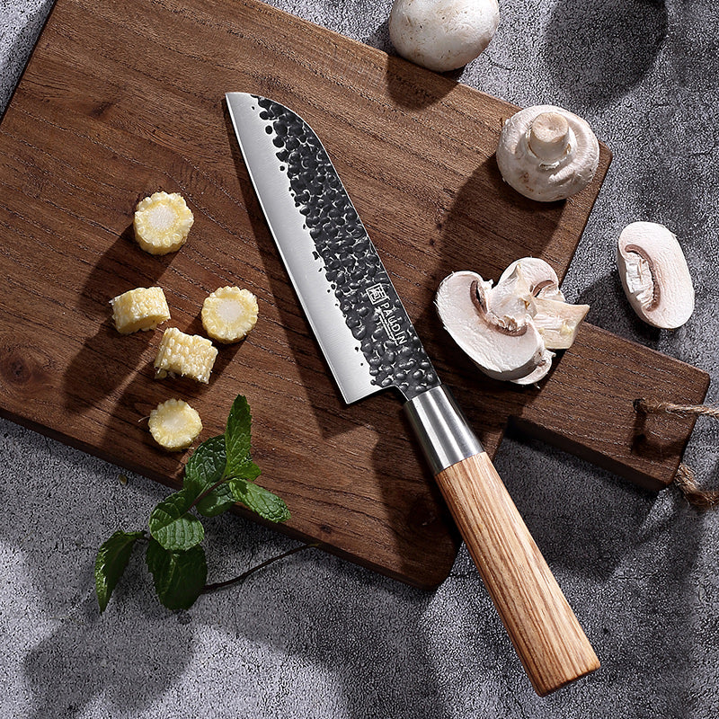 Master Vintage collection 5'' Santoku Knife With Zebrawood handle