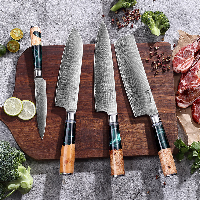 Atlantis 7 Inch Santoku Knife With Resin Handle