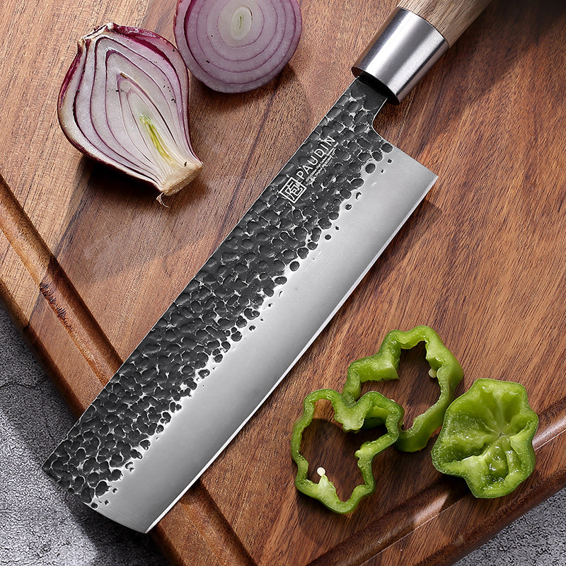 Master Vintage collection 7'' Nakiri Knife With Zebrawood handle