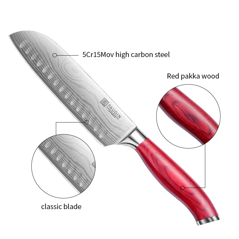 Agate 7 Inch Santoku Knife