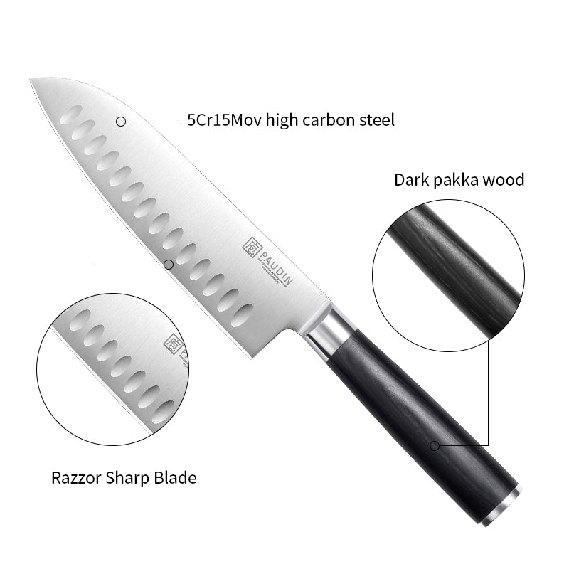 Qian 7 Inch Santoku Knife