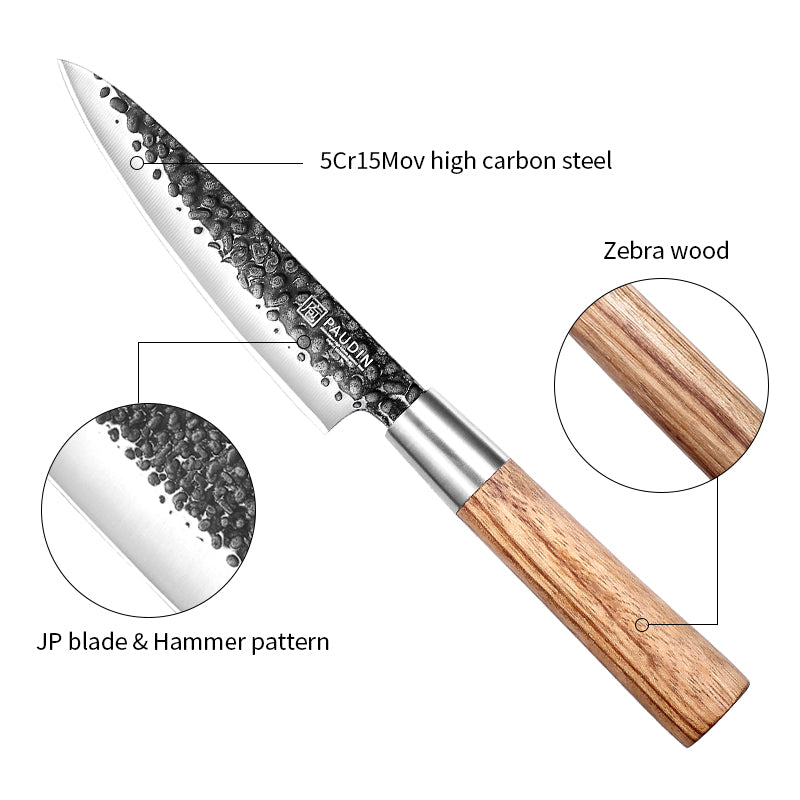 Master Vintage collection 5'' Utility Knife With Zebrawood handle