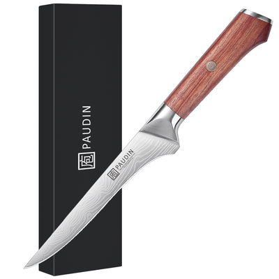Milanlo Boing Knife 6'' With Rose Wood Handle