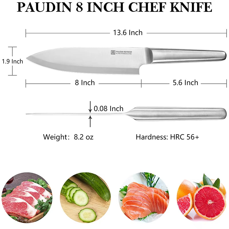 Refresh Hollow Handle 8inch Chef kitchen knife knives