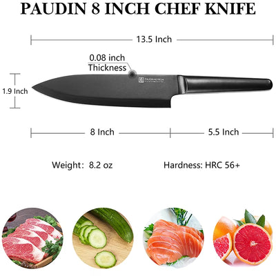 Refresh Coating 8inch 5Cr15Mov steel chef knife kitchen knives