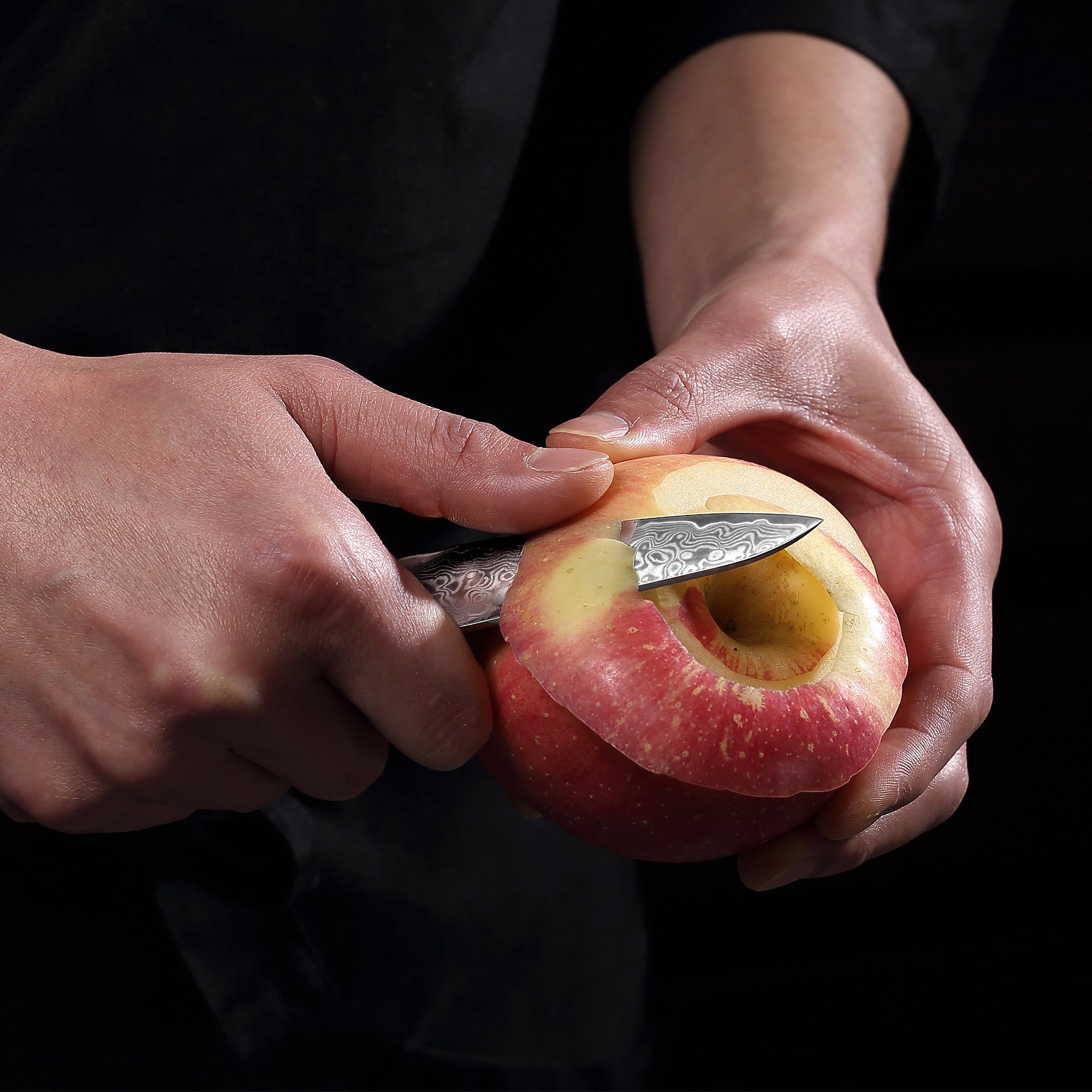 FR6 Precision Kitchen Tools Paring Knife 3.5”  67-Layer 62 HRC Damascus Steel with Pakka Wood Handle for Professional Cooking