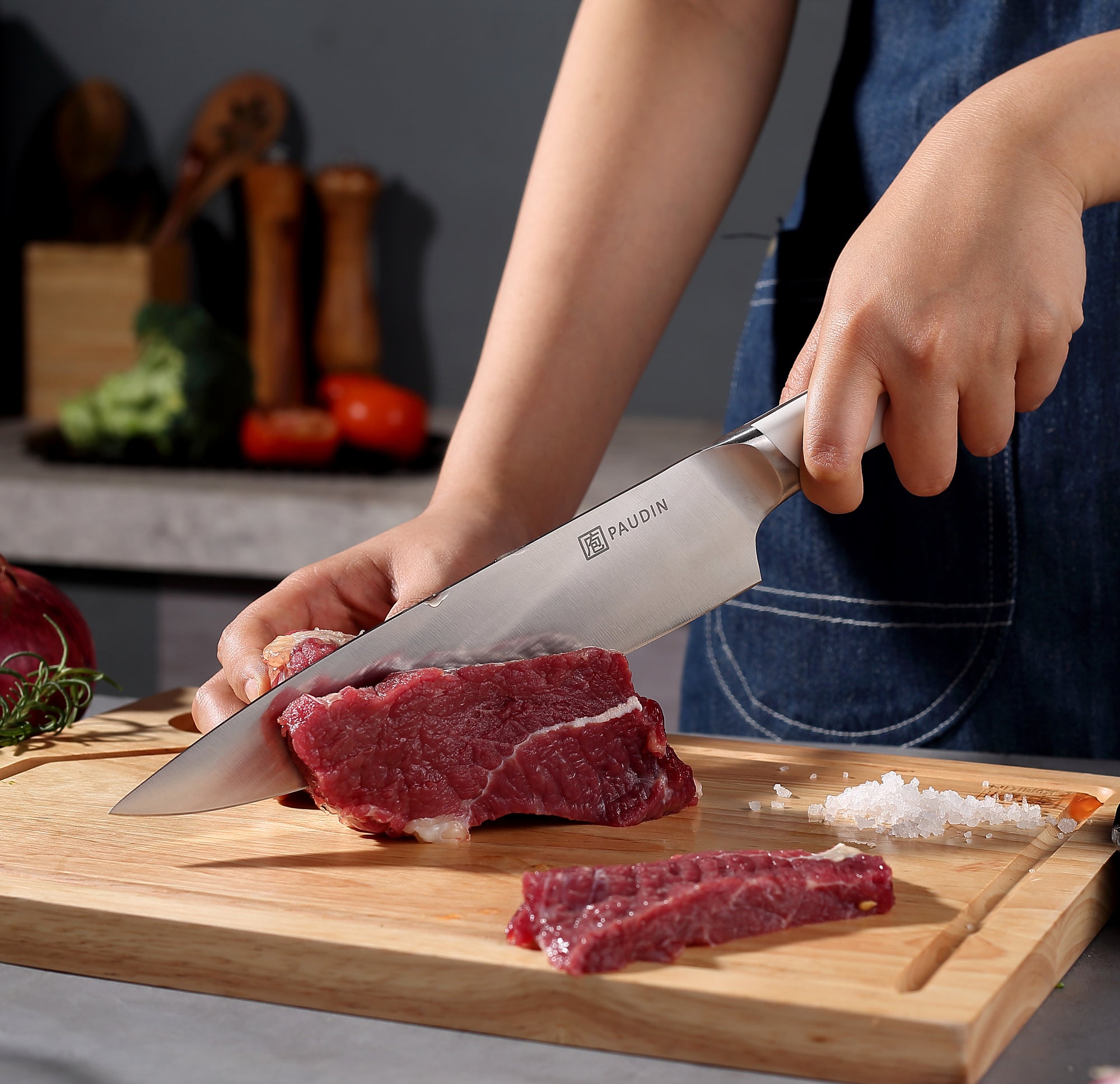 Chicago 8" Chef's Knife 5Cr15Mov steel with ABS handle