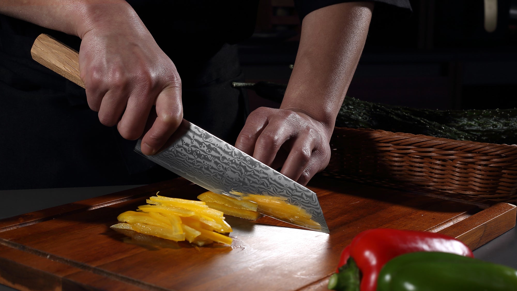 Shizuku knives Kiri-tsuke Knife 8 inch Knife 67 layers of Damascus Steel Light Pakkawood Handle Knife Set Kitchen knives