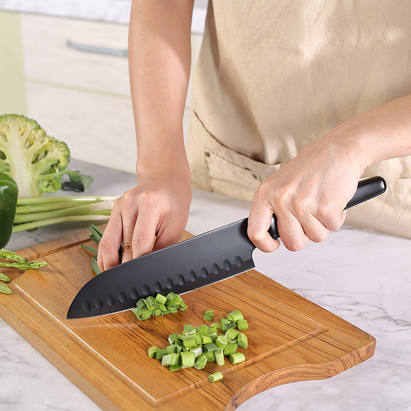 Refresh Coating 5Cr15Mov steel Santoku Knife 7” knife kitchen knives