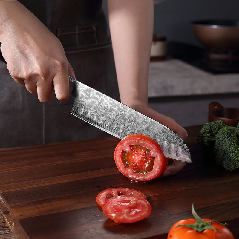 Qian Luxe 7 Inch Santoku Knife