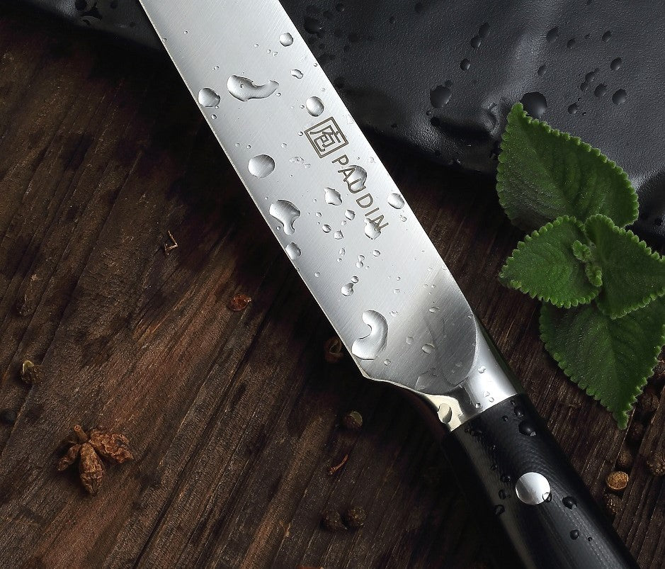 PAUDIN 14-Piece Chef Knives Set Kitchen Knives Set Pakkawood Handle Block Knife Set NT1