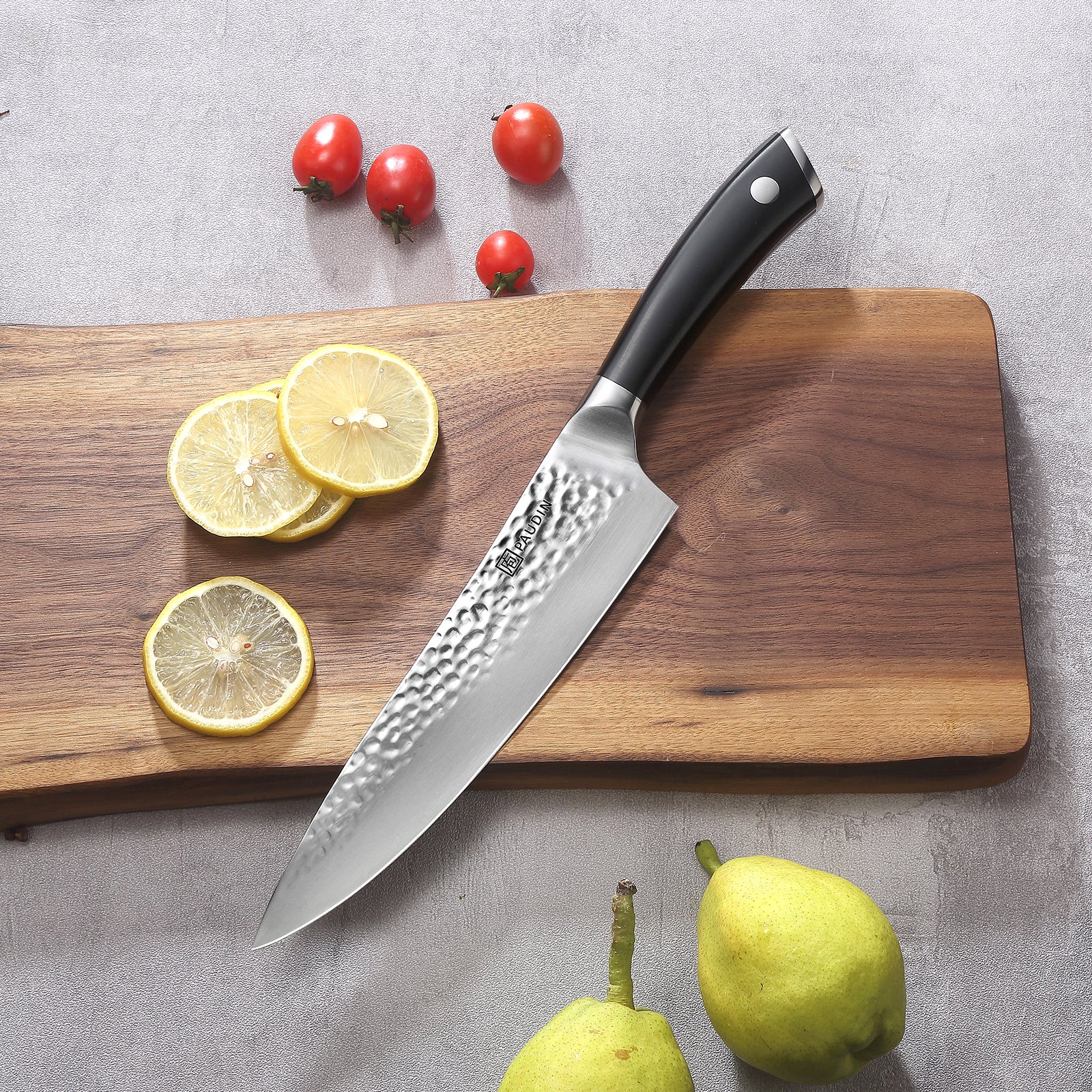 PAUDIN 14-Piece Chef Knives Set Kitchen Knives Set Pakkawood Handle Block Knife Set NT1