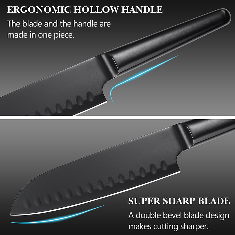 Refresh Coating 5Cr15Mov steel Santoku Knife 7” knife kitchen knives