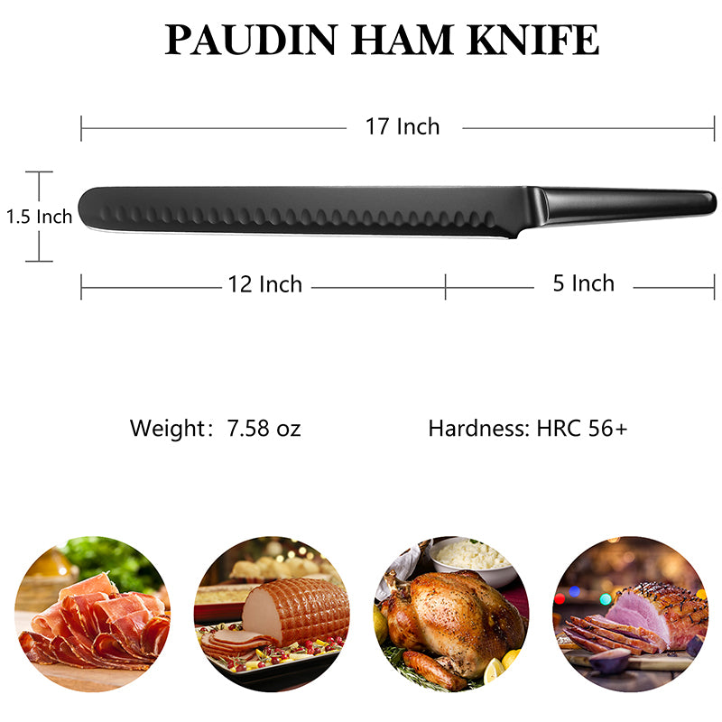 Refresh Coating 5Cr15Mov steel  Ham Knife 12” knife kitchen knives