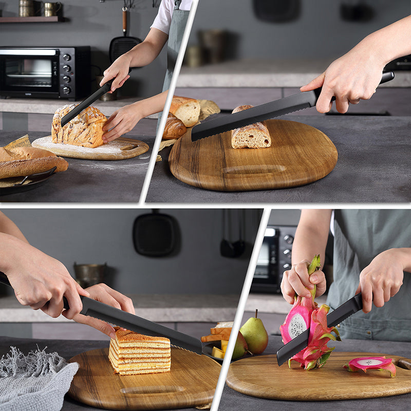 Refresh Coating 5Cr15Mov steel Bread Knife 8” knife kitchen knives