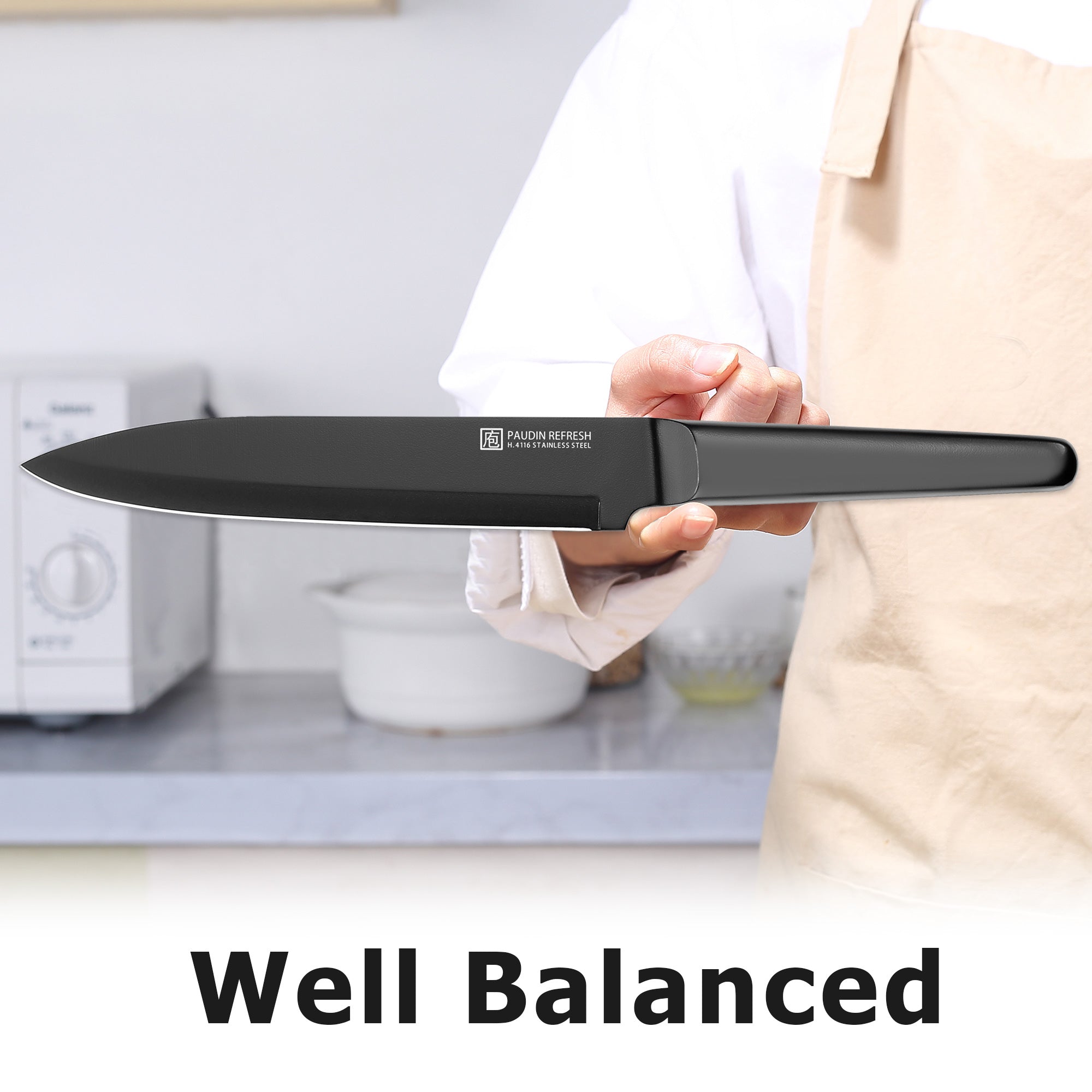 Refresh Coating 5Cr15Mov steel Carving Knife 8” knife kitchen knives