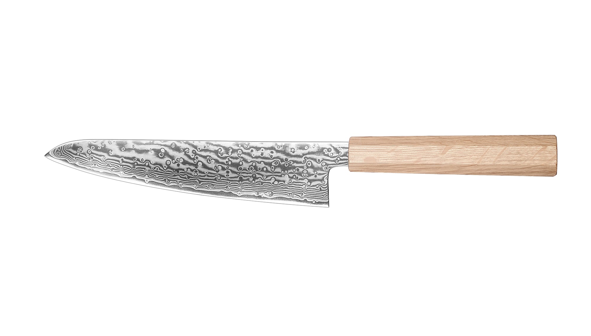 Shizuku knives Chef knife 8 inch Knife 67 layers of Damascus Steel Pakkawood Handle With Red G10 Ring Handle Kitchen knives