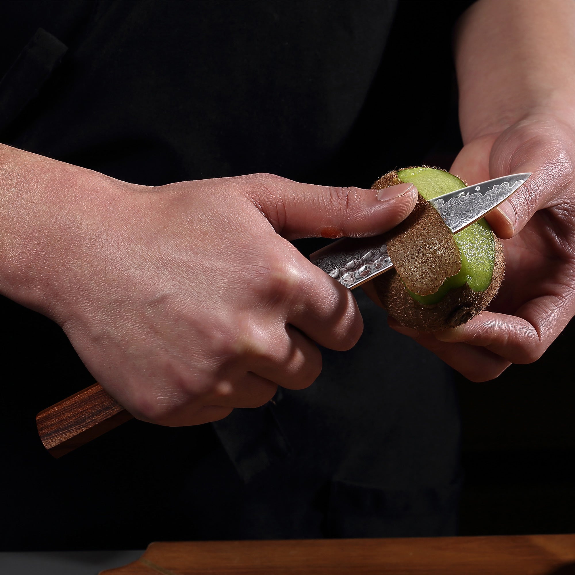 Premium Culbourtia Wood Handle Sharp 67 Layer Damascus Steel 62 HRC Paring Knife 3.5" TL8 kitchen knife