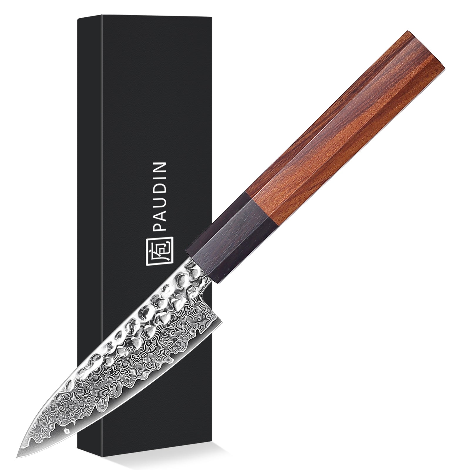 Premium Culbourtia Wood Handle Sharp 67 Layer Damascus Steel 62 HRC Paring Knife 3.5" TL8 kitchen knife