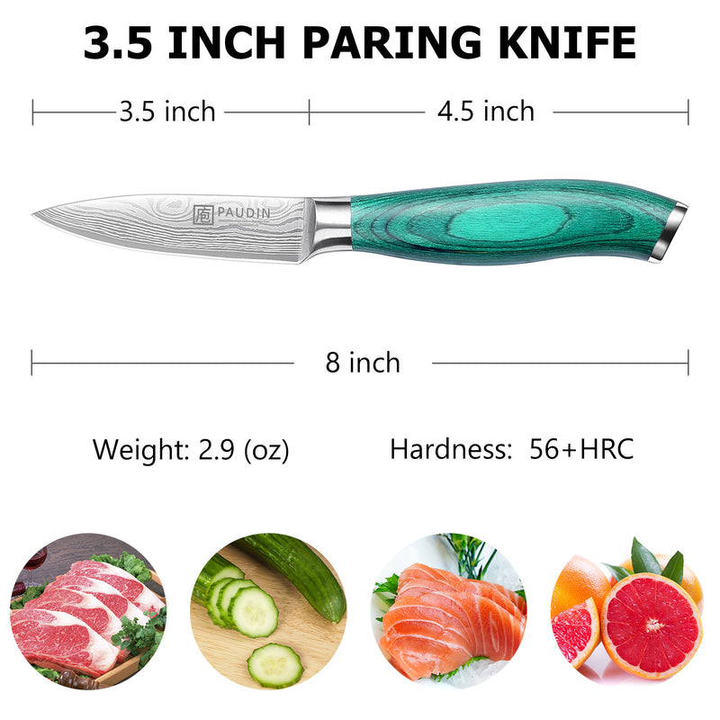 Jade 3.5 Inch Paring Knife