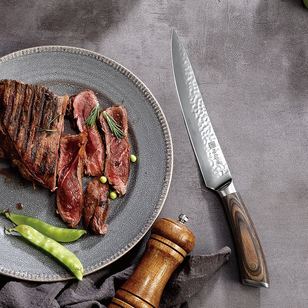 Hammered 8" Carving Knife